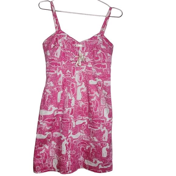 Key West Pink Whale Dress Size 4 - Picture 1 of 12